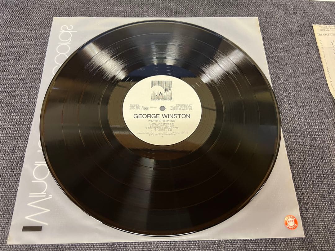 George Winston Winter Into Spring LP Japan 1982 Windham Hill WHP-28011 Obi