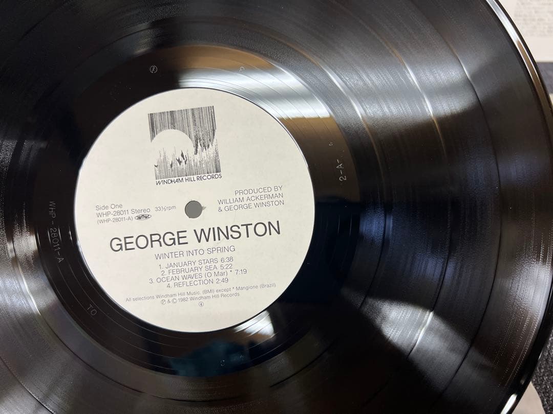 George Winston Winter Into Spring LP Japan 1982 Windham Hill WHP-28011 Obi