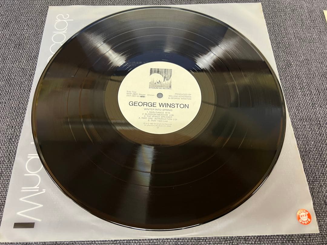 George Winston Winter Into Spring LP Japan 1982 Windham Hill WHP-28011 Obi