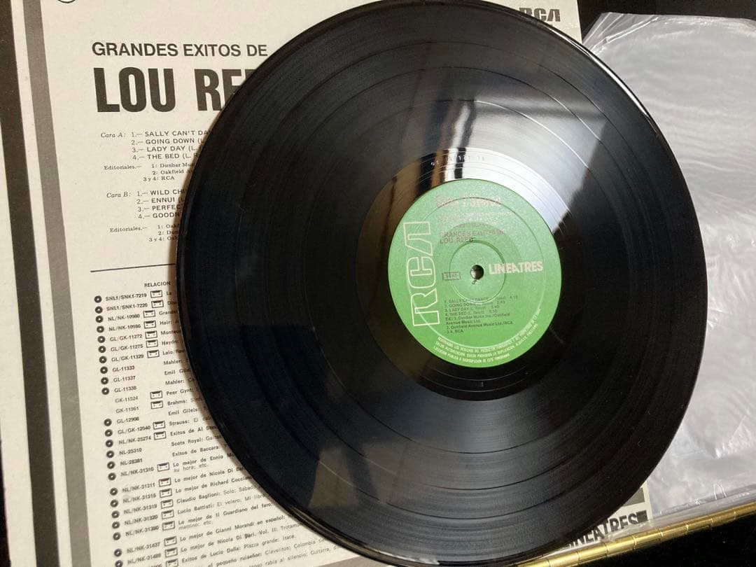 Lou Reed Grandes Exitos De Lou Reed Vinyl LP 1982 Spain Reissue RCA Rock