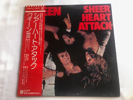 Queen - Sheer Heart Attack LP Japan Pressing w/ Red Obi 1974 Rock Classic