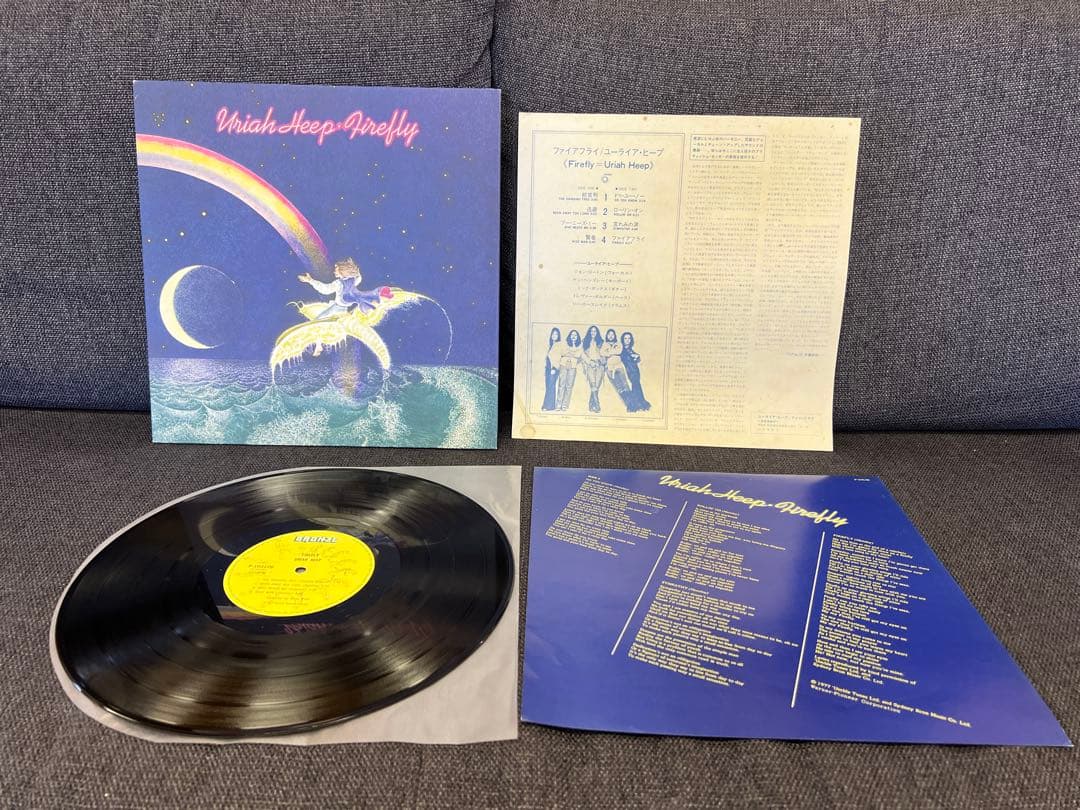 Uriah Heep - Firefly LP 1977 Japan Vinyl P-10312B Hard Rock Classic