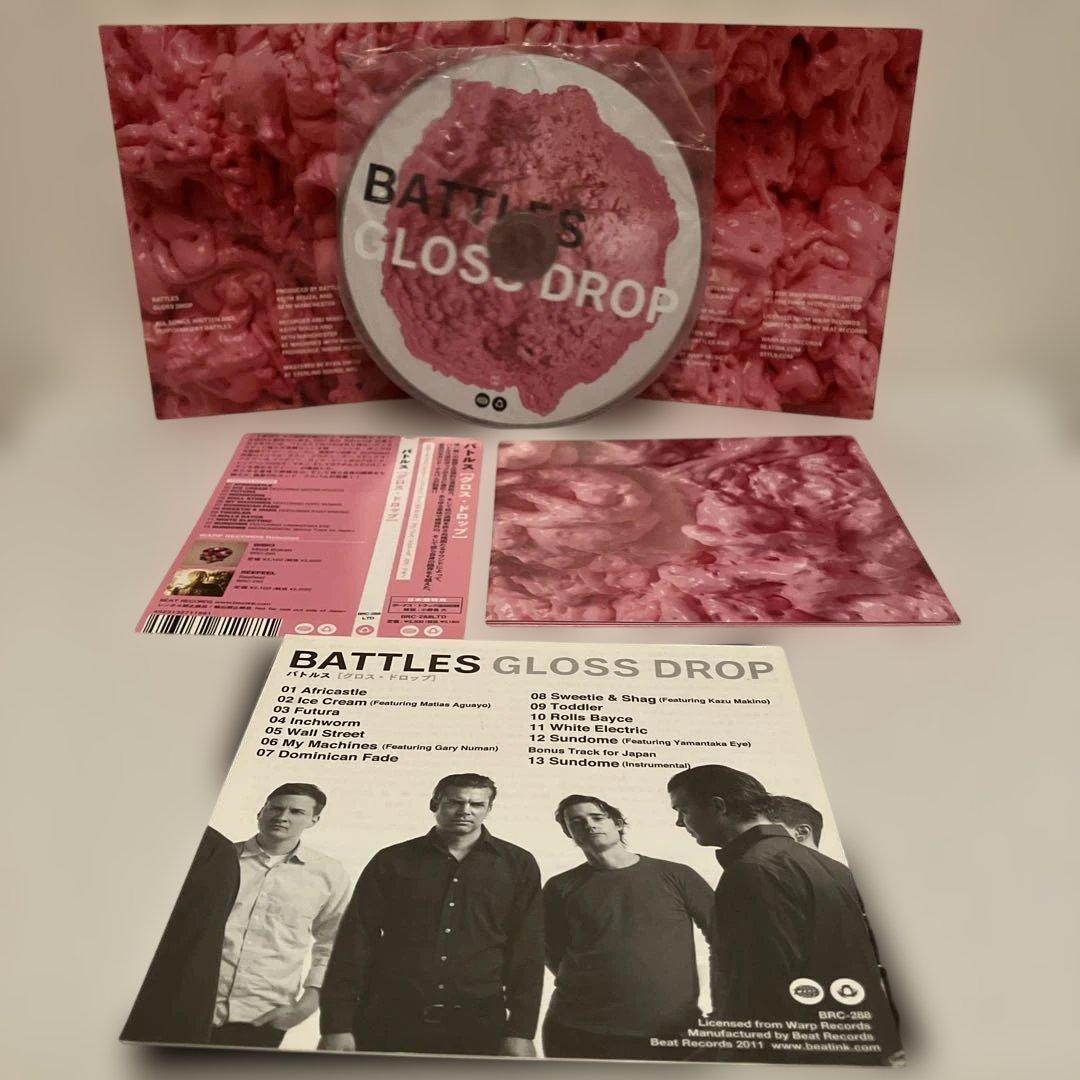 Battles - Gloss Drop CD Japan Press with OBI Limited Edition Poster Included