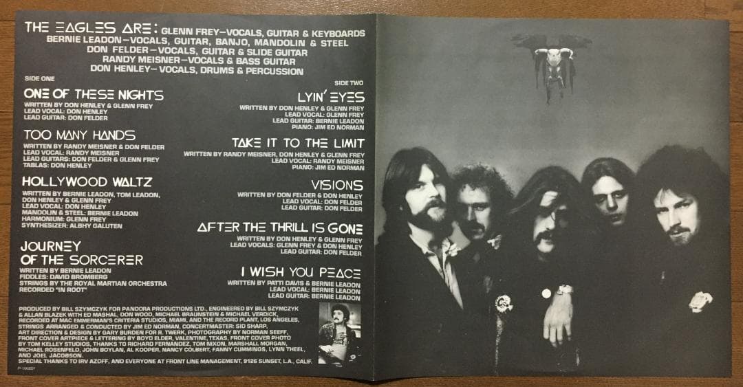 Eagles One Of These Nights LP 1975 Japan Original Pressing Vinyl Record