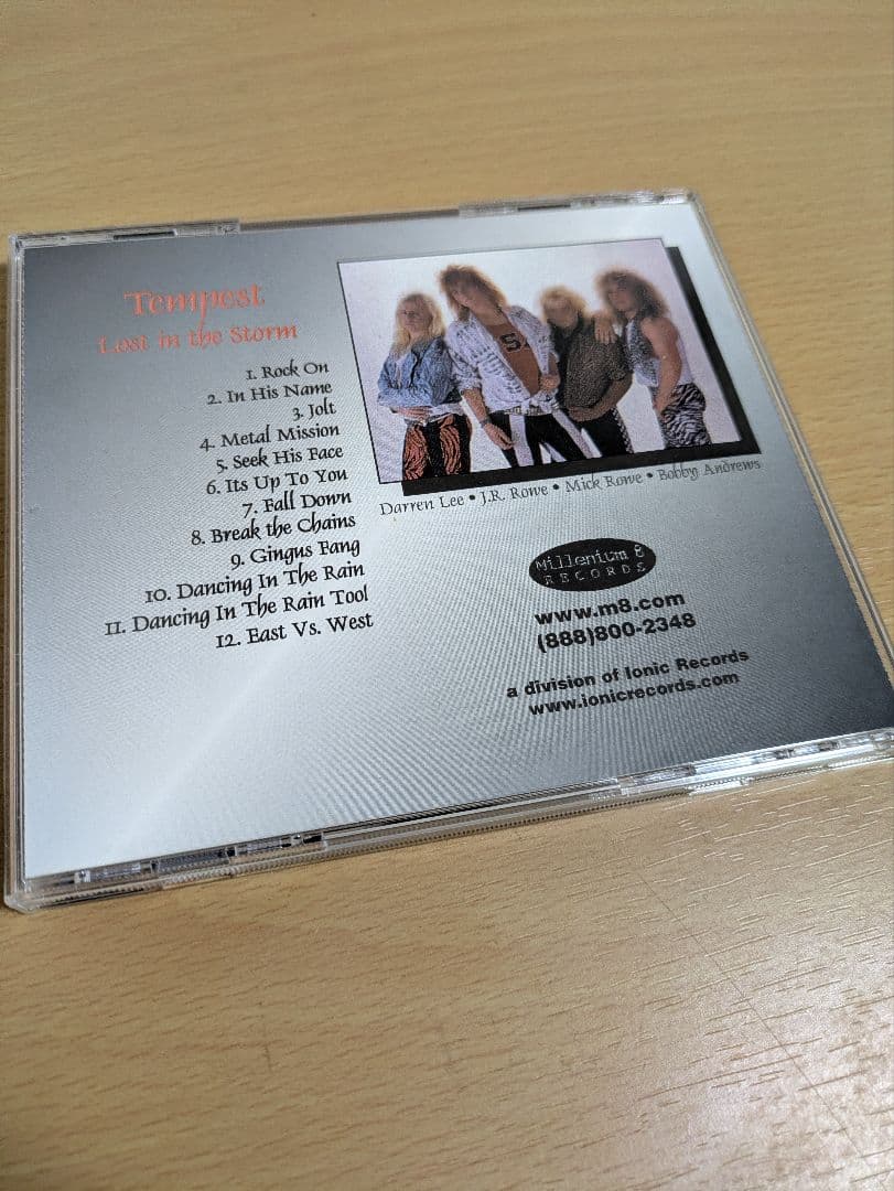 Tempest - Lost in the Storm CD - Millennium Eight Records Limited Edition