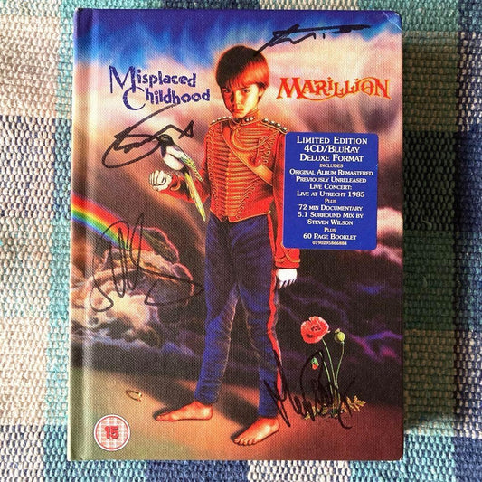 Marillion Signed Misplaced Childhood 4CD BluRay Deluxe Edition Used | Japansoundstore