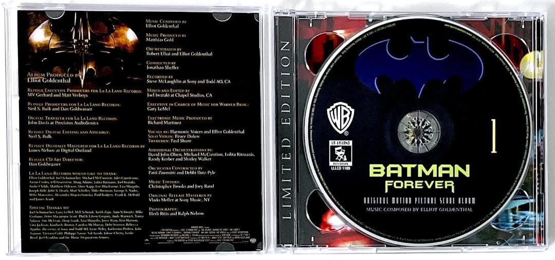 Batman Forever OST 2CD Limited 3500pcs Out of Print Rare Near Mint | Japansoundstore