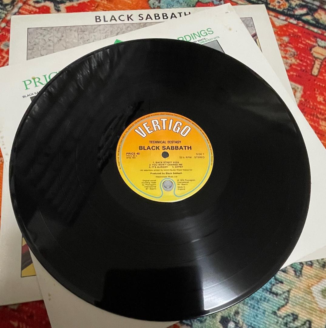 Black Sabbath Technical Ecstasy Vinyl LP 1983 England Pressing Vertigo Hard Rock