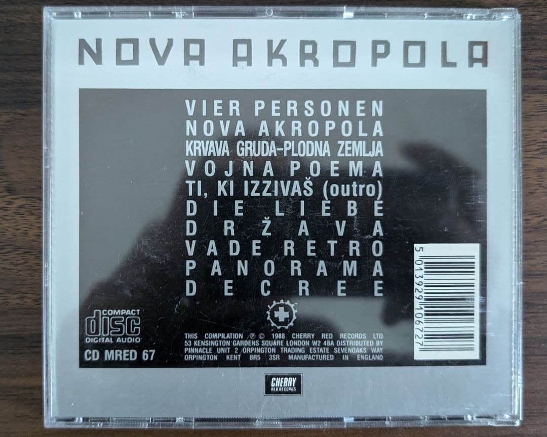 Laibach - Nova Akropola CD Cherry Red Records 1988 Industrial Rock