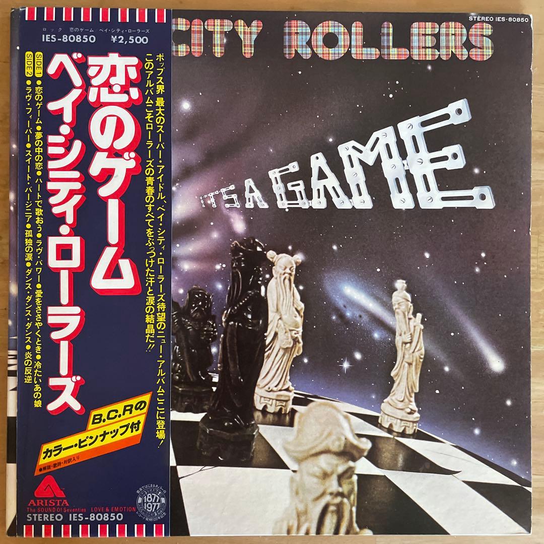 Bay City Rollers It's A Game Japan Vinyl LP IES-80850 With Pin-up Poster