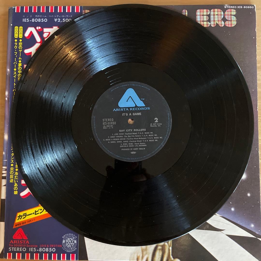 Bay City Rollers It's A Game Japan Vinyl LP IES-80850 With Pin-up Poster