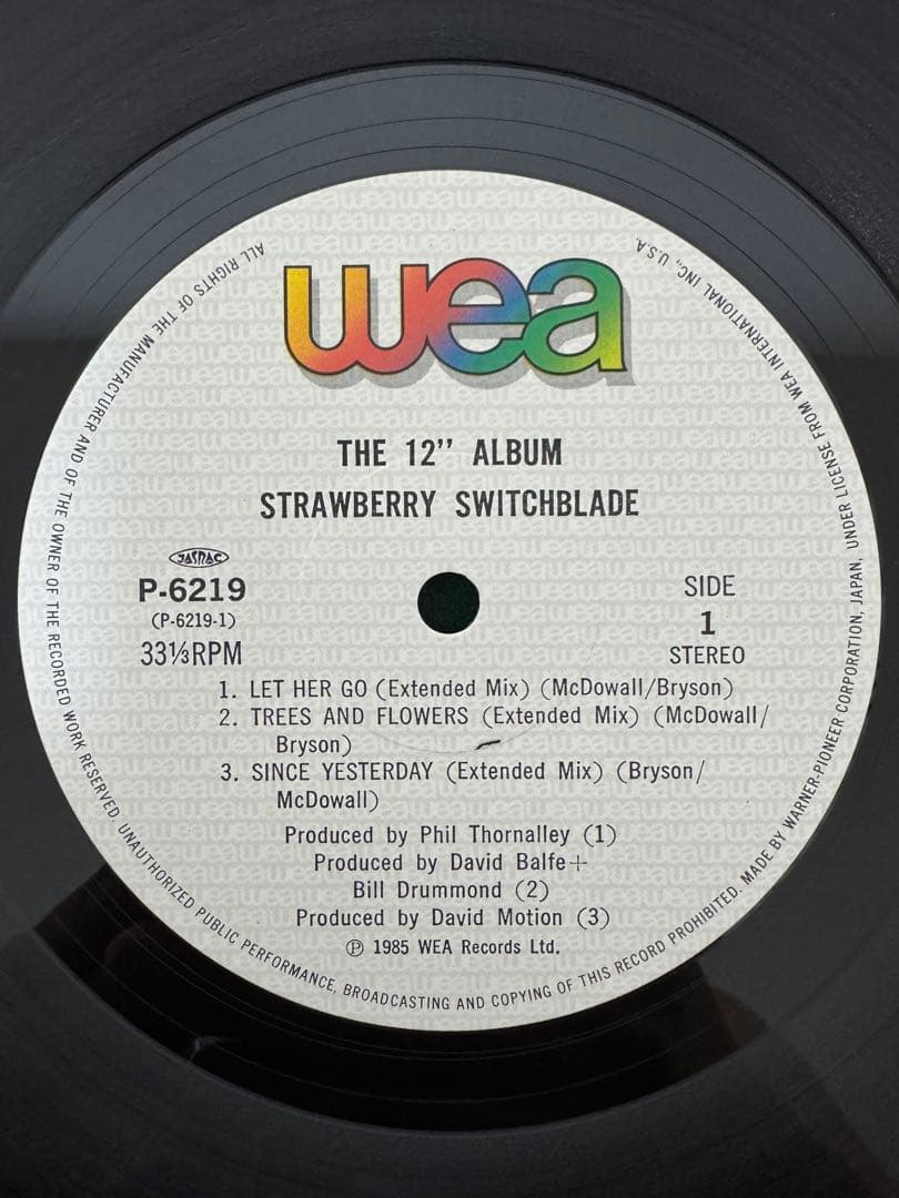Strawberry Switchblade - The 12" Album LP Japan Pressing w/ Obi Synth Pop