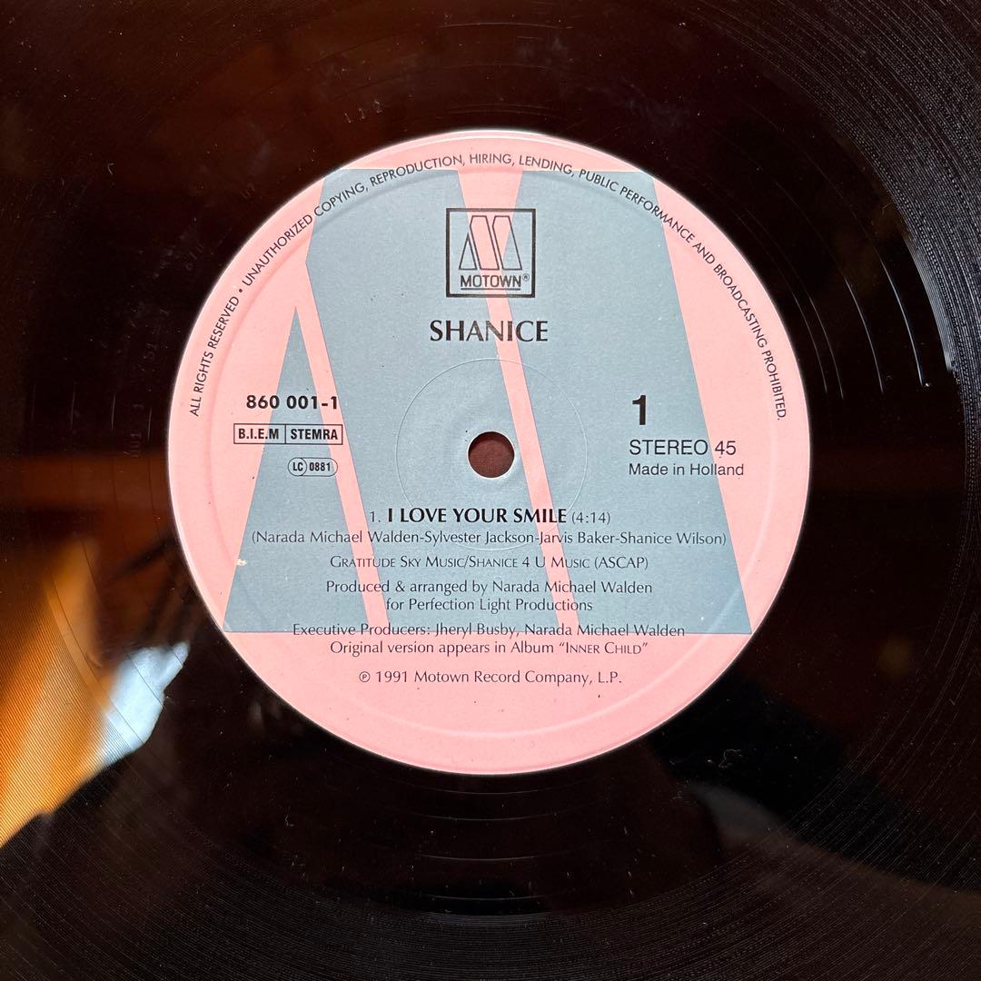 Shanice - I Love Your Smile - 12" Vinyl Single, 1991, Motown, Classic R&B/Pop