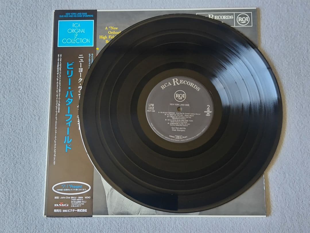 Gus Hoo and His Dixie Stompers - New York Land Dixie Japan LP Vinyl w/Obi