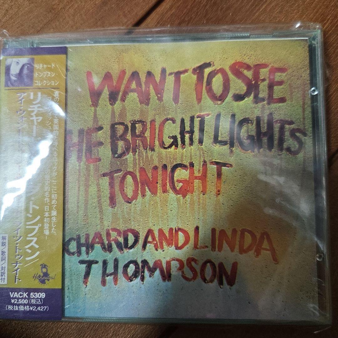 Richard & Linda Thompson I Want To See The Bright Lights Tonight CD Japan OBI