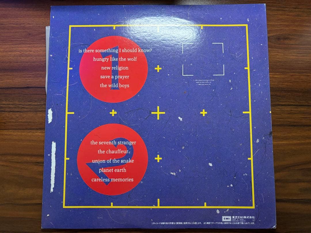 Duran Duran - Arena LP Vinyl 1984 Japan Original Release w/ Booklet