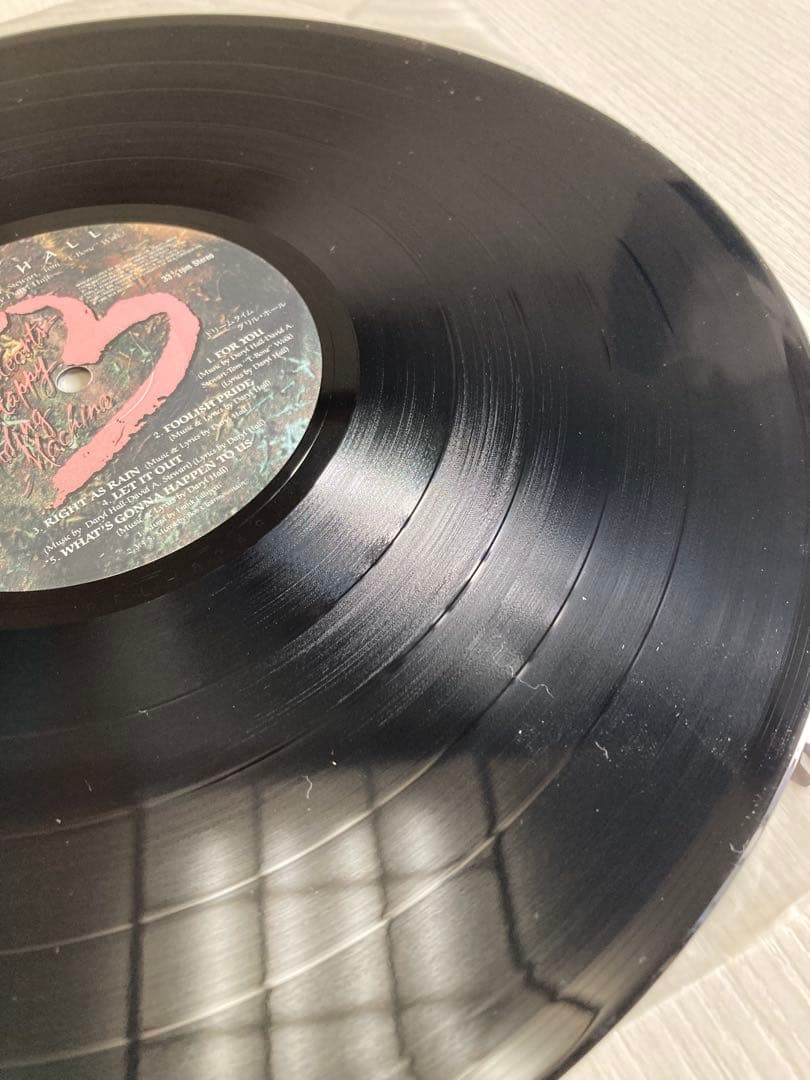 Daryl Hall Three Hearts in the Happy Ending Machine LP Japan Pressing w/ Obi