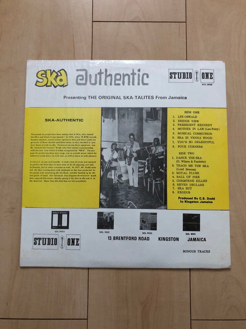 The Skatalites - Ska-Authentic - Vinyl LP Studio One SOL 9006 Jamaica Pressing