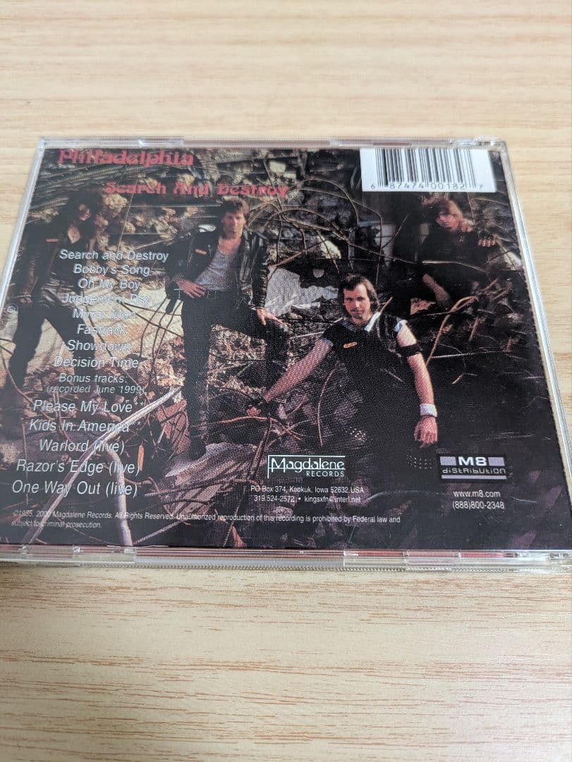 Philadelphia - Search and Destroy CD, Limited Edition, M8 Distribution, Rare