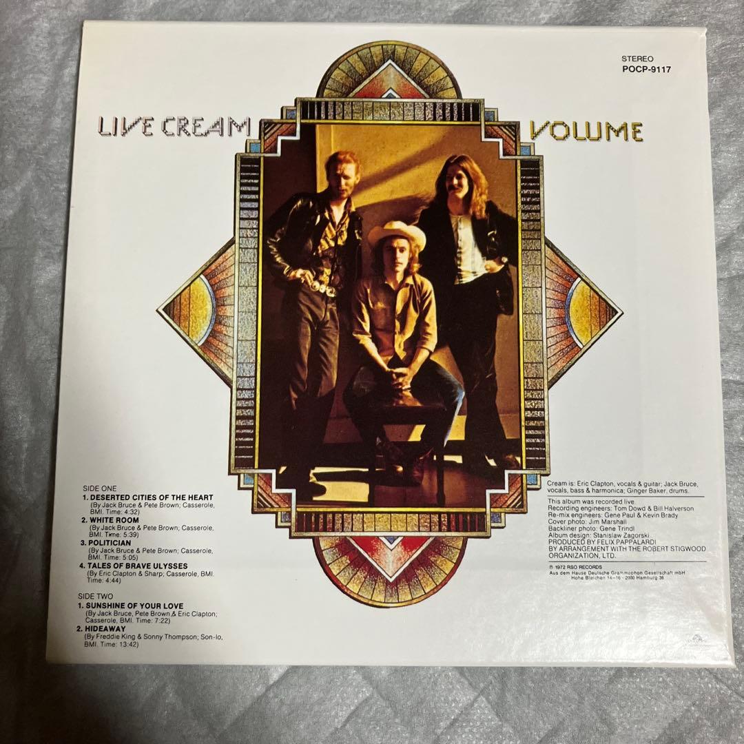 Cream - Live Cream Volume II (Japan CD, 1998 Mini LP Paper Jacket, POCP-9117)
