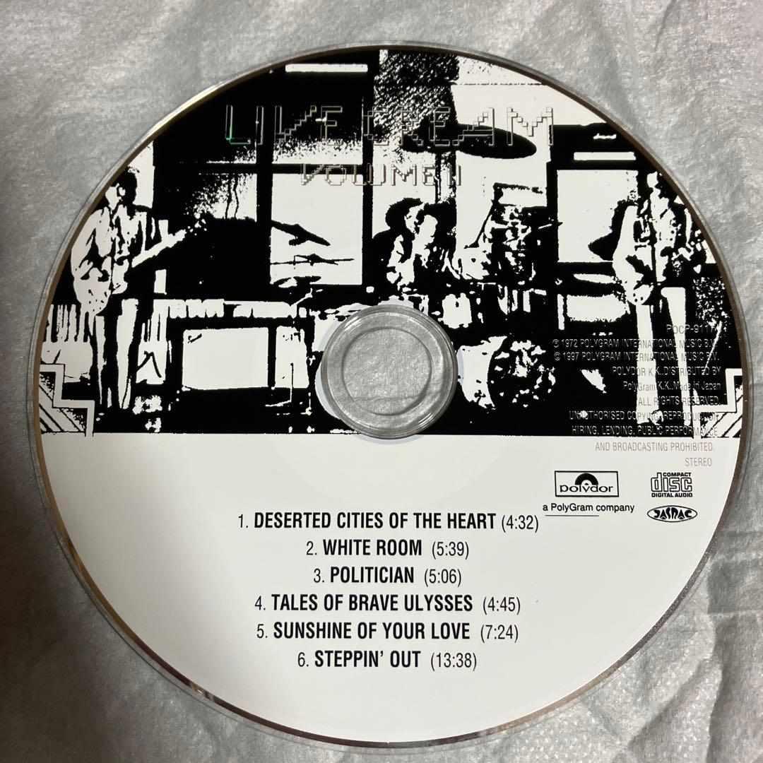 Cream - Live Cream Volume II (Japan CD, 1998 Mini LP Paper Jacket, POCP-9117)