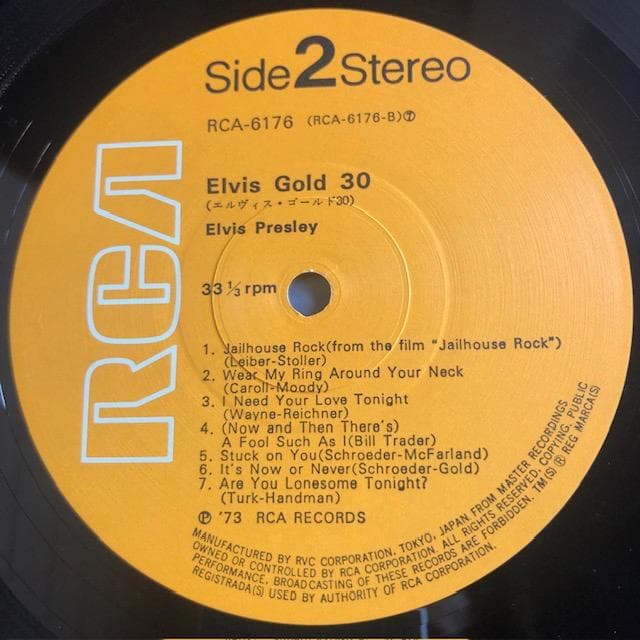 Elvis Presley - Elvis Gold 30 - 2LP Japan Pressing RCA-6176-77 Gatefold W/ Obi