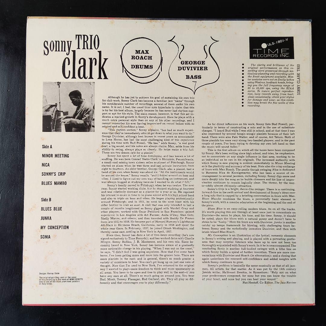 Sonny Clark Trio Japan Vinyl LP ULS-1801-V Jazz Piano Trio with OBI
