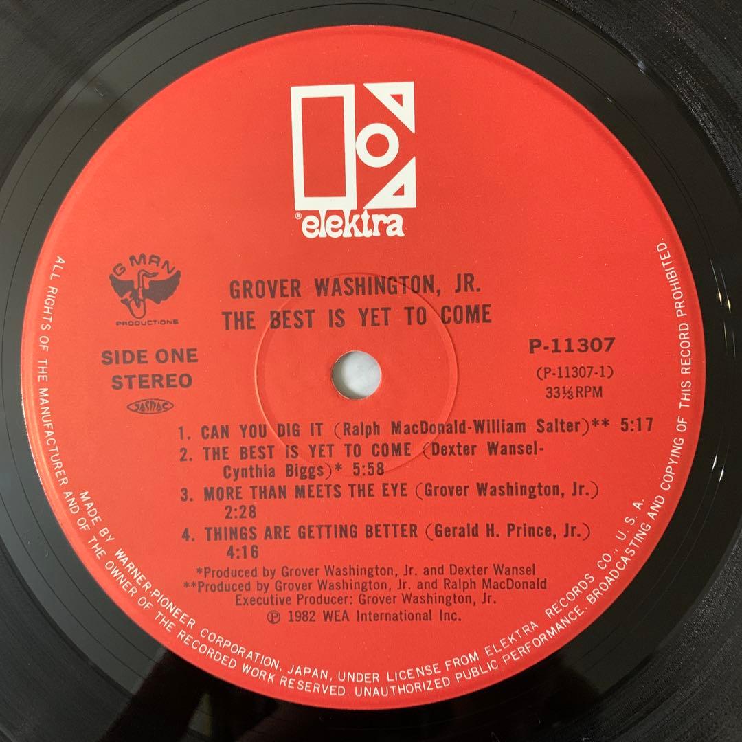 Grover Washington Jr. - The Best Is Yet To Come - LP Vinyl Japan P-11307