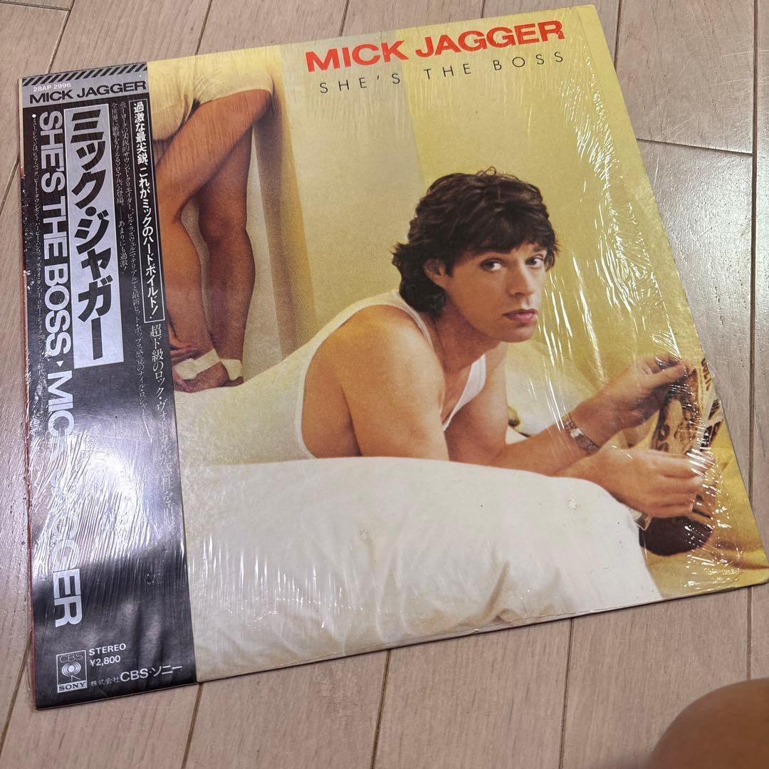 MICK JAGGER She's The Boss Vinyl LP Japan CBS/Sony 28AP 2996 Obi Included