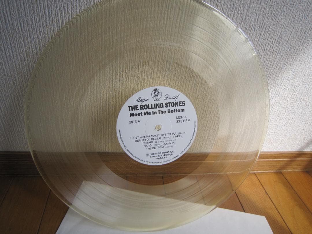 The Rolling Stones - Meet Me In The Bottom Vinyl LP 1988 Magic Dwarf Clear Color