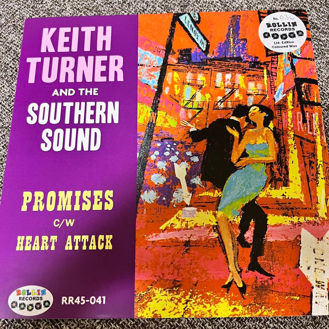 Keith Turner & The Southern Sound - Promises / Heart Attack 7" Ltd Color Vinyl