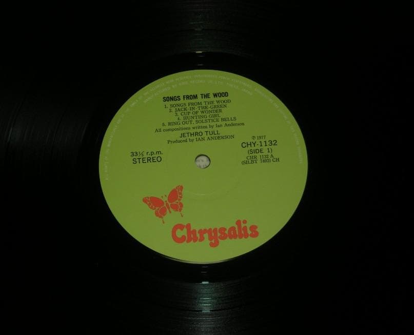 Jethro Tull - Songs From The Wood LP Vinyl Japan CHY-1132 Prog Rock 1977