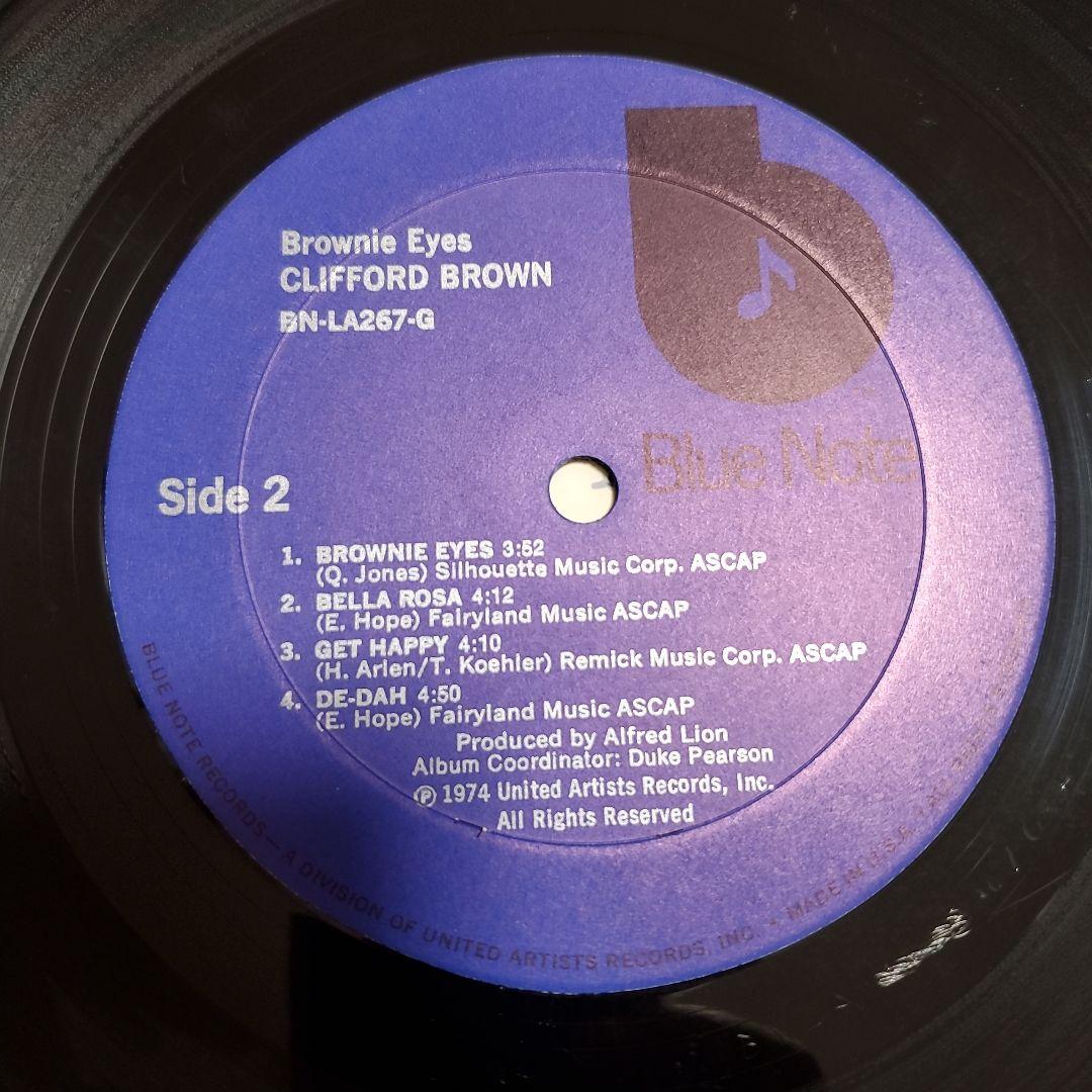 Clifford Brown - Brownie Eyes Vinyl LP Blue Note Jazz 1974 US Import