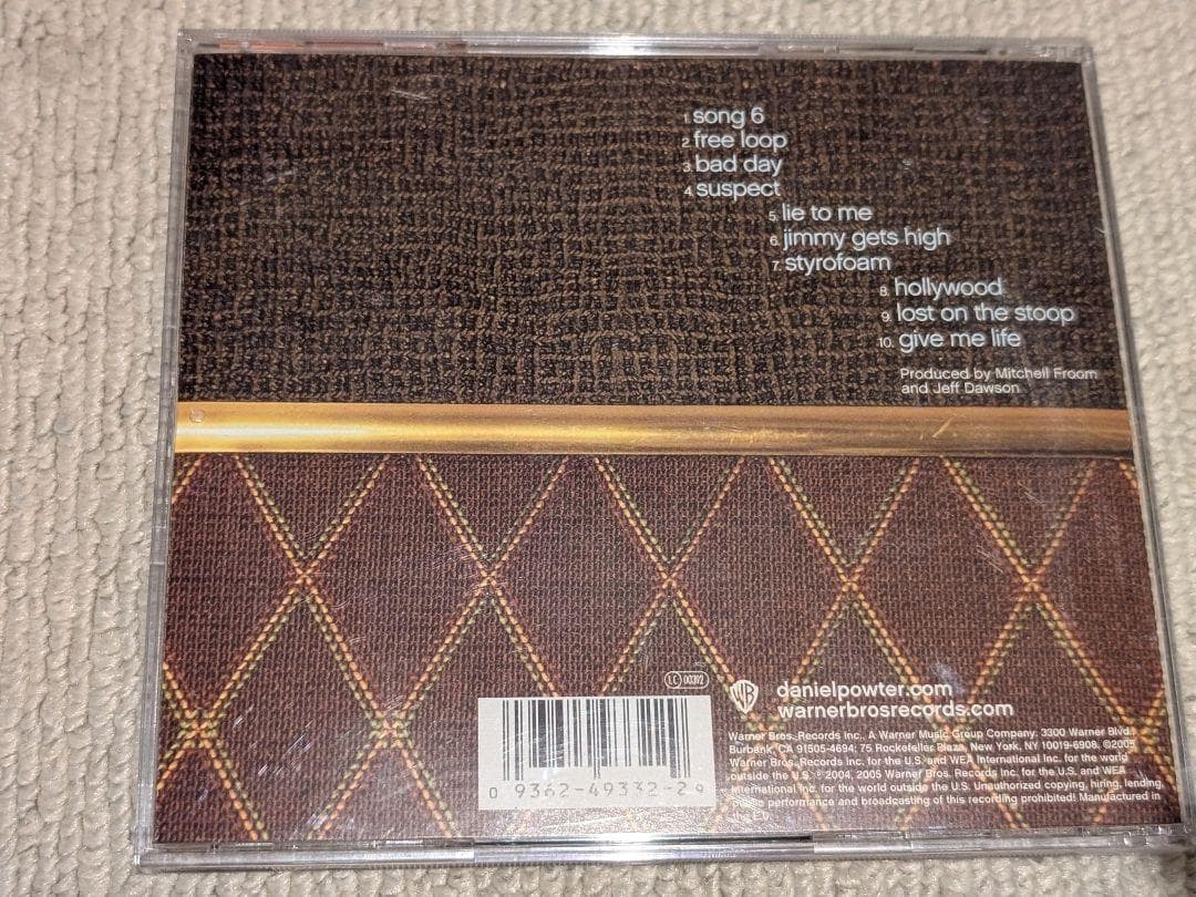 Daniel Powter - Daniel Powter CD Album (2005) Includes Smash Hit Bad Day