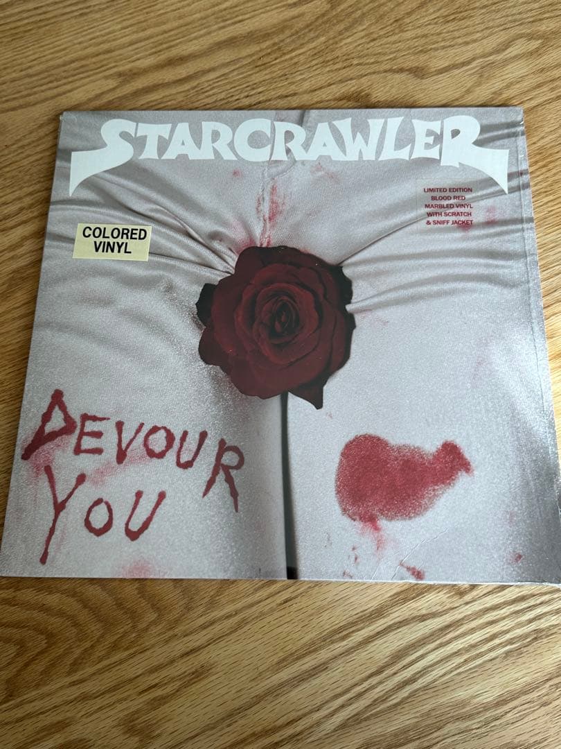 Starcrawler - Devour You LP Blood Red Marbled Vinyl Scratch & Sniff Jacket