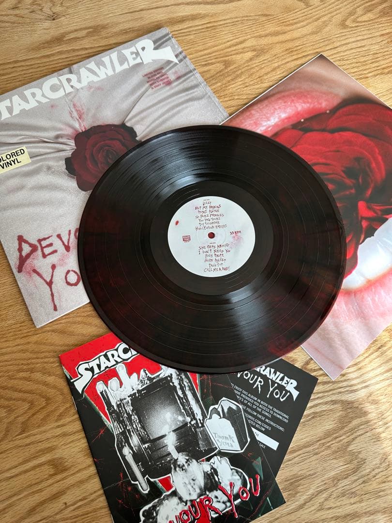 Starcrawler - Devour You LP Blood Red Marbled Vinyl Scratch & Sniff Jacket