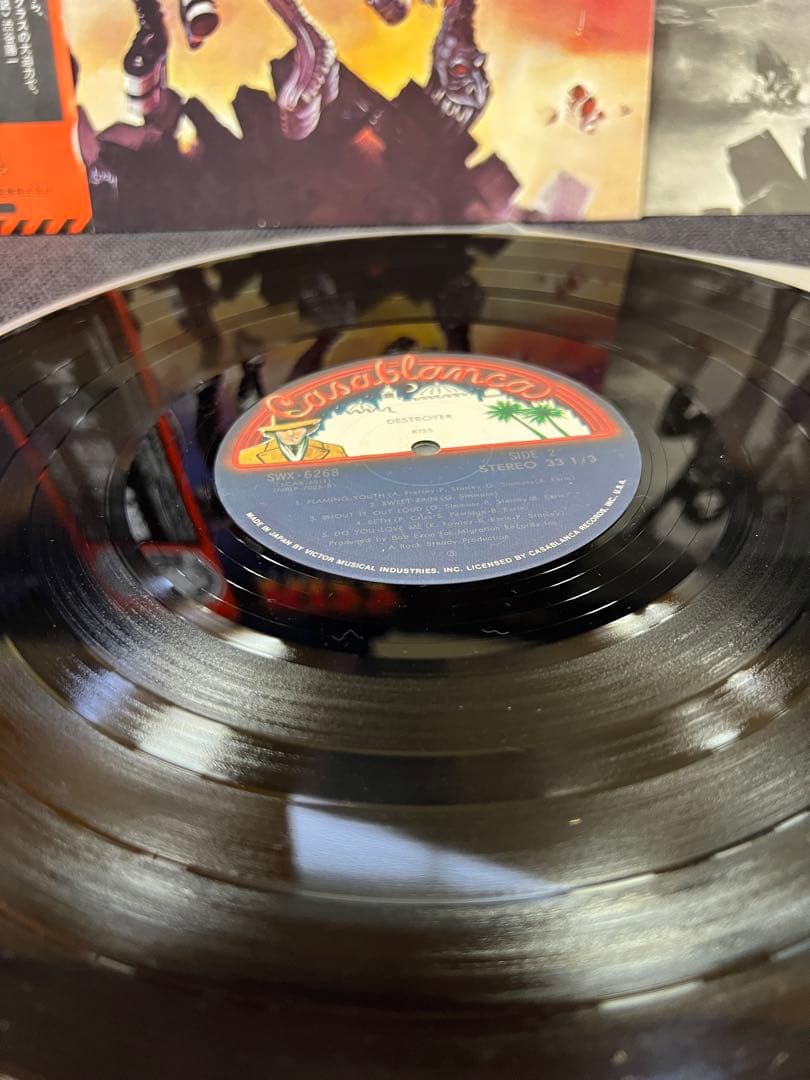 KISS Destroyer Japan LP SWX-6268 Obi Vinyl Record Hard Rock