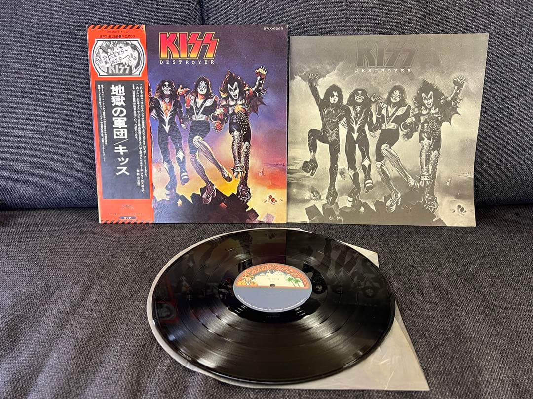 KISS Destroyer Japan LP SWX-6268 Obi Vinyl Record Hard Rock