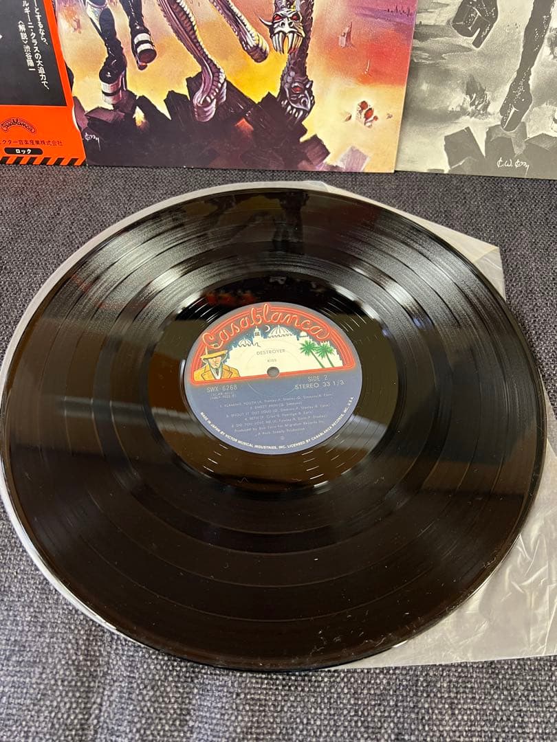 KISS Destroyer Japan LP SWX-6268 Obi Vinyl Record Hard Rock