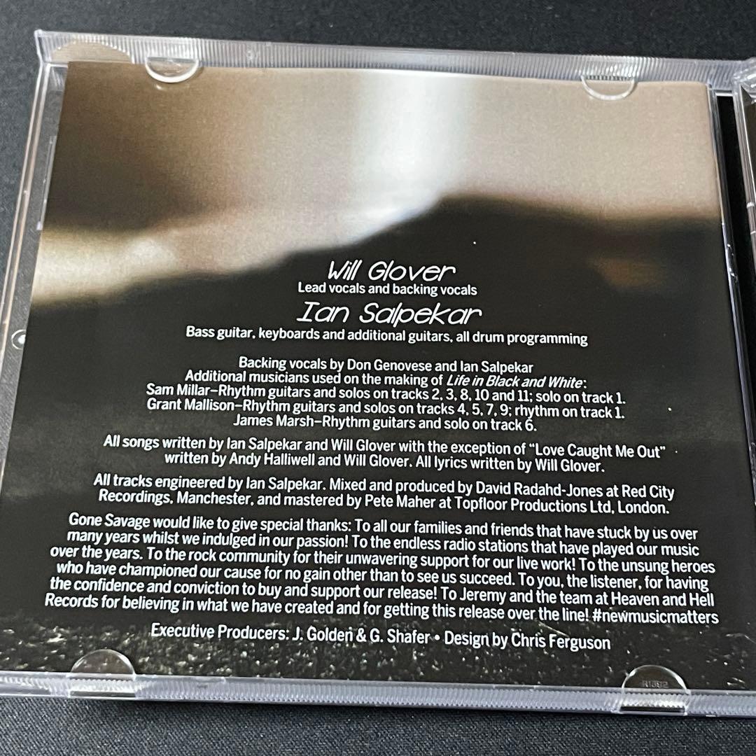 Gone Savage - Life in Black and White CD (2023) Limited Edition Hard Rock