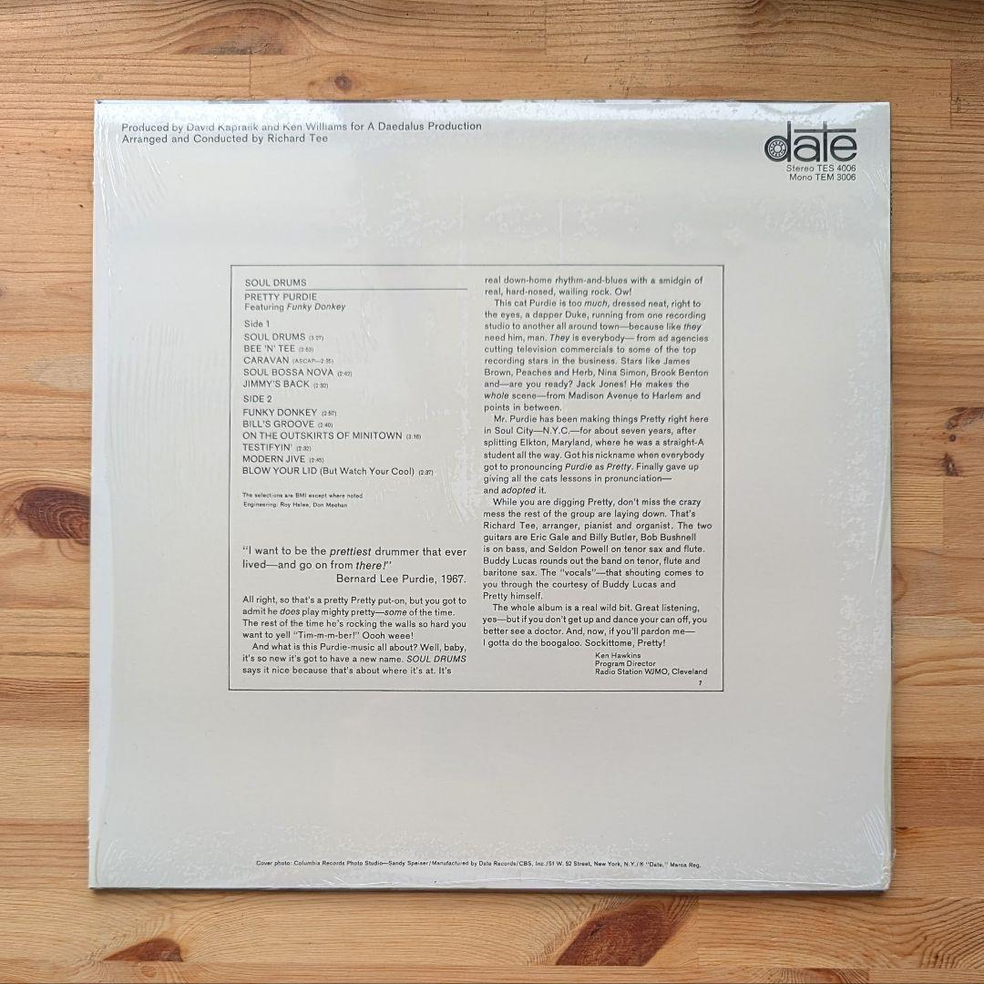 Bernard Purdie - Soul Drums Vinyl LP Repress Funk Jazz Breaks Sampling Source
