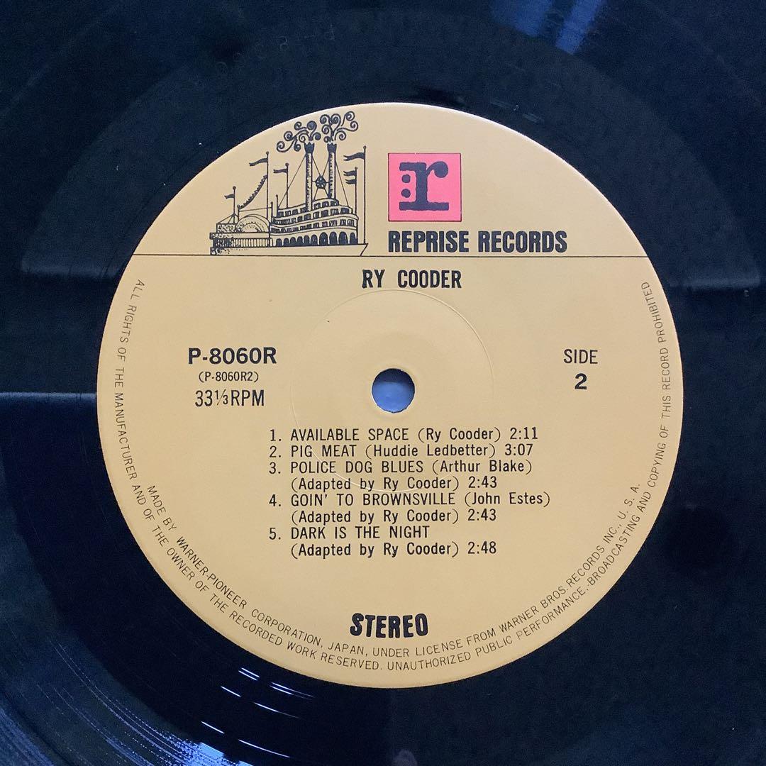 Ry Cooder - Ry Cooder Vinyl LP 1973 Japan Reissue Blues Rock w/ Insert