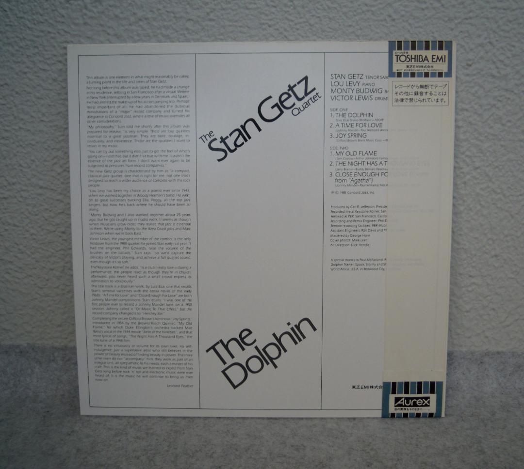 Stan Getz Quartet - The Dolphin LP Japan Pressing Concord Jazz ICJ-80211 Obi