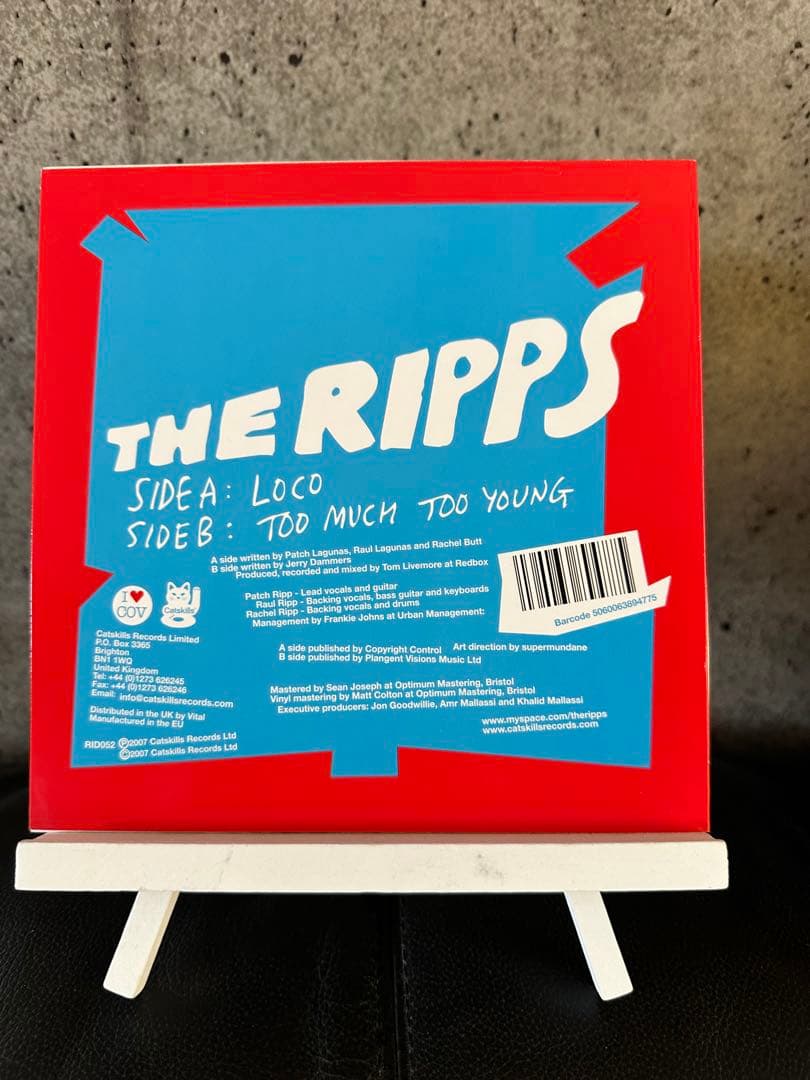 The Ripps - Loco / Too Much Too Young 7" Red Vinyl Single - UK Indie Rock