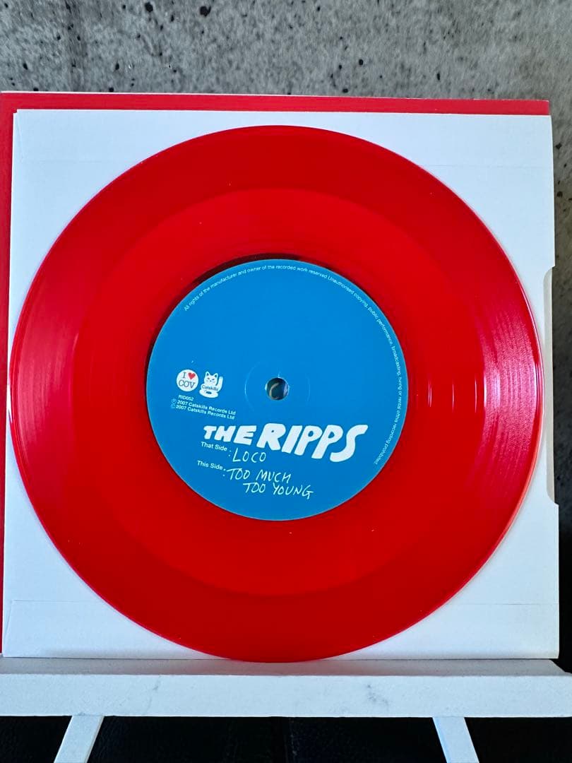 The Ripps - Loco / Too Much Too Young 7" Red Vinyl Single - UK Indie Rock