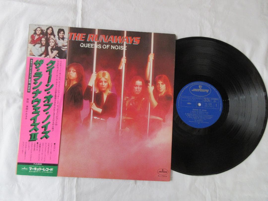 The Runaways - Queens Of Noise LP Japan Mercury Obi Hard Rock Vinyl Record