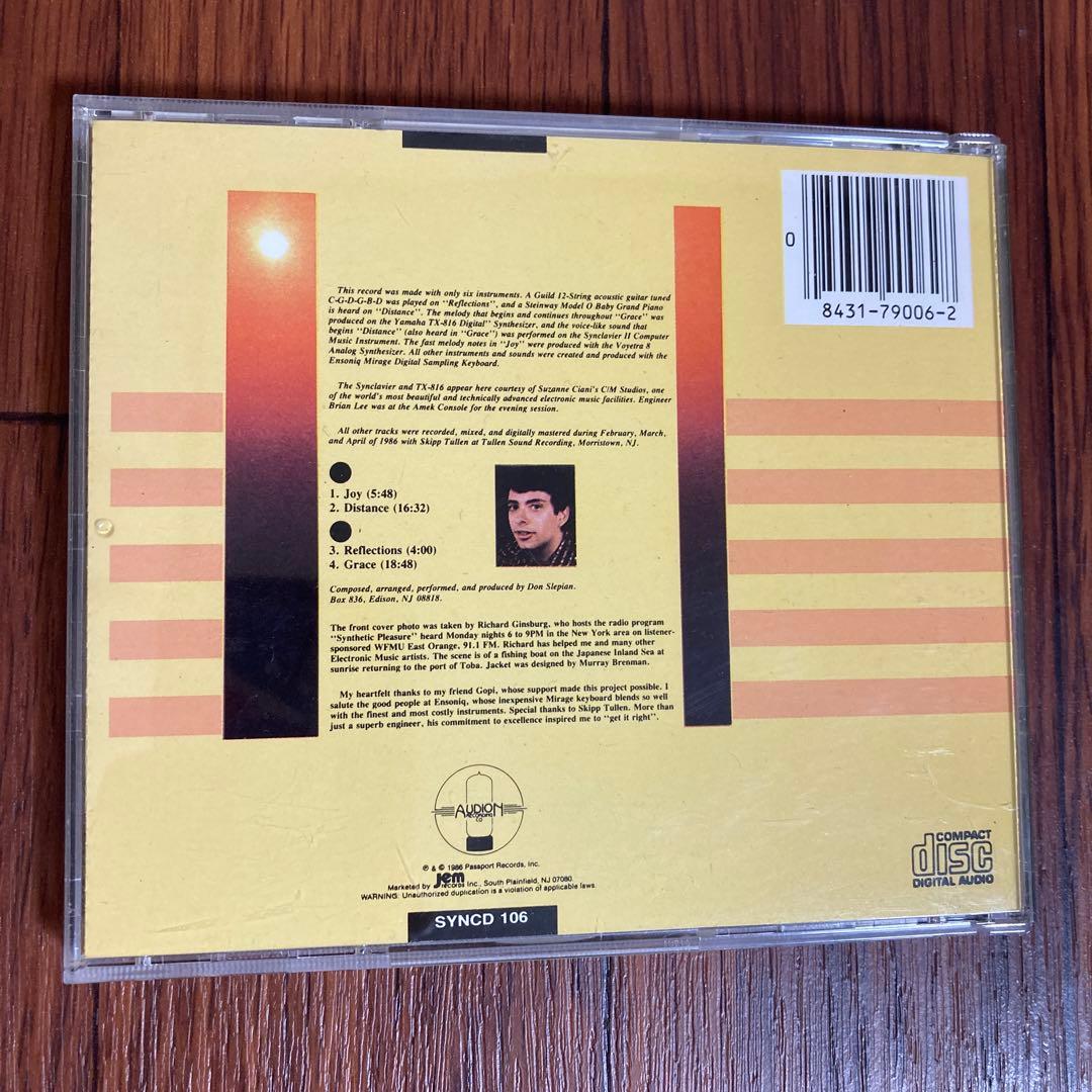 Don Slepian Reflections CD 1986 Audion Records Electronic Ambient New Age