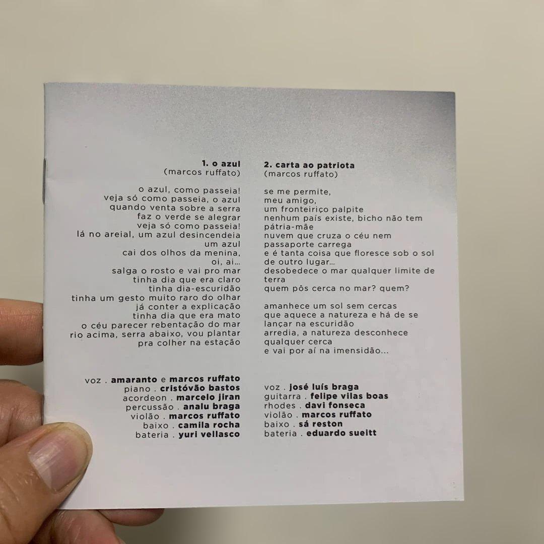 Marcos Ruffato Vata CD Japan Press with OBI Brazilian Singer-Songwriter 2020