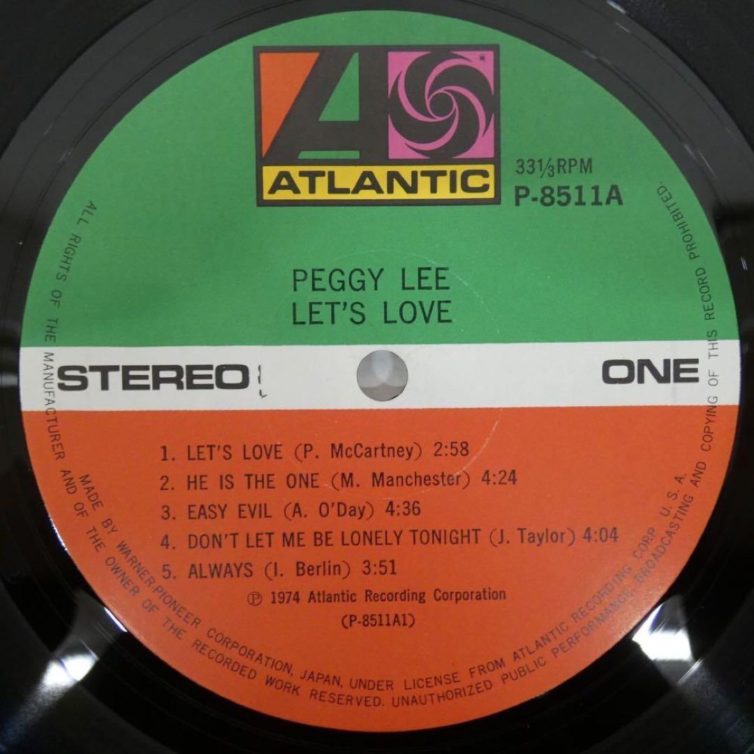 Peggy Lee - Let's Love LP Vinyl Record Japan Pressing with Obi Strip