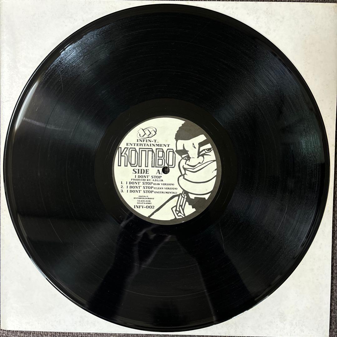 Kombo - I Don't Stop / Pop Shit 12" Vinyl Underground Hip Hop Classic